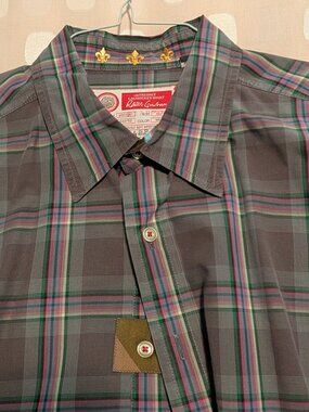 ROBERT GRAHAM super stylish men's XL buttondown: very good condition!!
